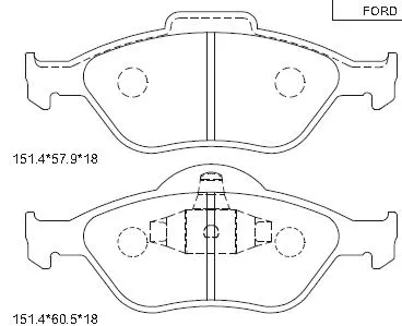 Brake Pad Set, disc brake (KD6507)