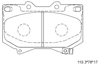 Brake Pad Set, disc brake (KD2768)