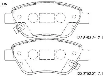 Brake Pad Set, disc brake (KD8713F)