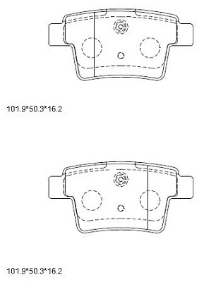 Brake Pad Set, disc brake (KD6722)