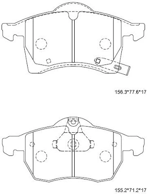 Brake Pad Set, disc brake (KD7780)
