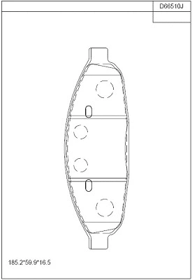 Brake Pad Set, disc brake (KD66510)