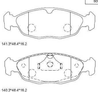 Brake Pad Set, disc brake (KD6720)