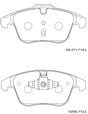 Brake Pad Set, disc brake (KD6781)