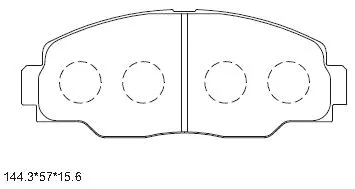 Brake Pad Set, disc brake (KD2724)