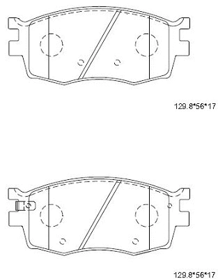 Brake Pad Set, disc brake (KD9738)