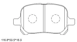 Brake Pad Set, disc brake (KD2758)