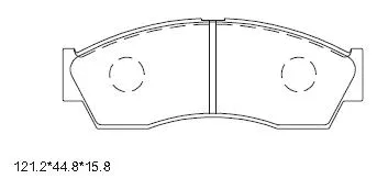 Brake Pad Set, disc brake (KD8715)