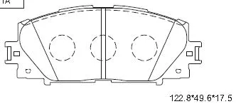 Brake Pad Set, disc brake (KD2764)
