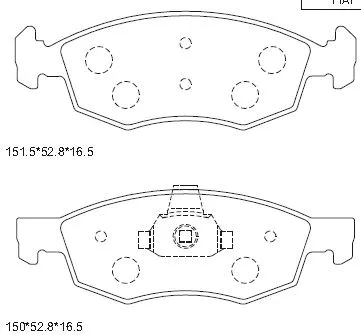 Brake Pad Set, disc brake (KD7556)