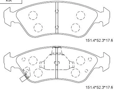 Brake Pad Set, disc brake (KD9731)