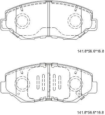 Brake Pad Set, disc brake (KD1708)