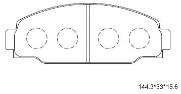 Brake Pad Set, disc brake (KD2435)