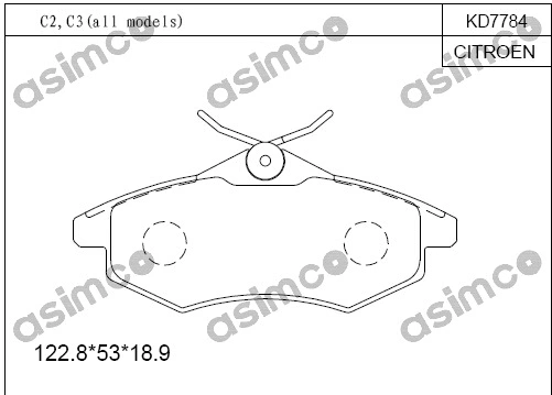 Brake Pad Set, disc brake (KD7784)