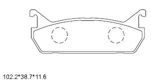 Brake Pad Set, disc brake (KD3746)