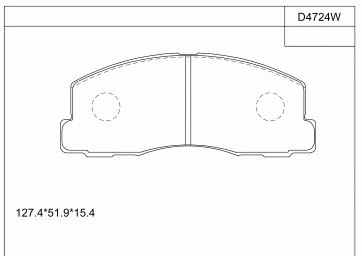 Brake Pad Set, disc brake (KD4724W)