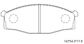Brake Pad Set, disc brake (KD1204)