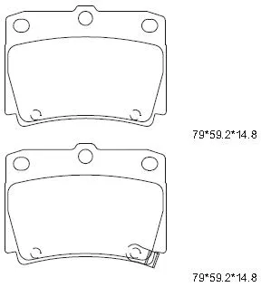 Brake Pad Set, disc brake (KD4725)