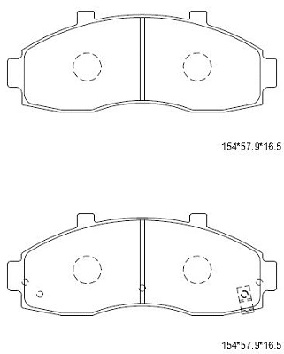 Brake Pad Set, disc brake (KD9714)