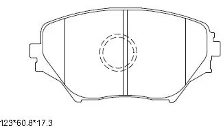 Brake Pad Set, disc brake (KD2640)