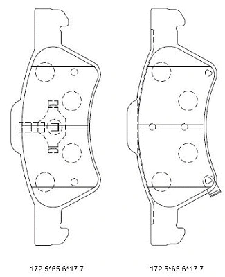 Brake Pad Set, disc brake (KD6747)