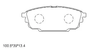 Brake Pad Set, disc brake (KD6715)