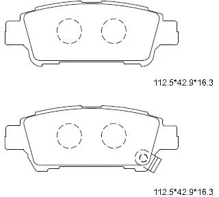 Brake Pad Set, disc brake (KD2746)