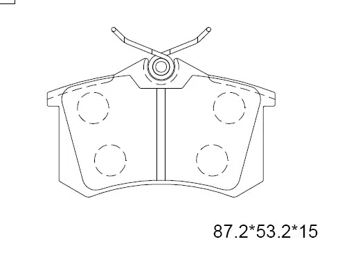 Brake Pad Set, disc brake (KD7511)