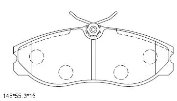 Brake Pad Set, disc brake (KD1411)