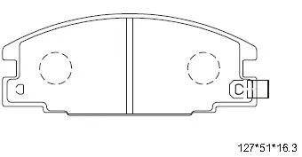 Brake Pad Set, disc brake (KD4300)