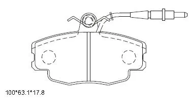 Brake Pad Set, disc brake (KD7767)