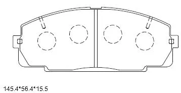 Brake Pad Set, disc brake (KD2605W)