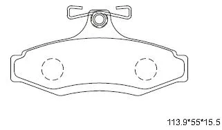 Brake Pad Set, disc brake (KD9722)