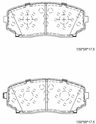 Brake Pad Set, disc brake (KD3740)