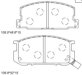 Brake Pad Set, disc brake (KD2769)
