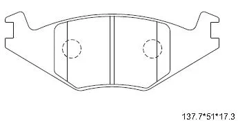 Brake Pad Set, disc brake (KD7790)