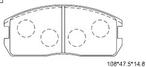 Brake Pad Set, disc brake (KD4709)