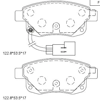 Brake Pad Set, disc brake (KD6602)