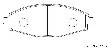 Brake Pad Set, disc brake (KD0701)