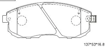 Brake Pad Set, disc brake (KD1710F)