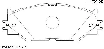Brake Pad Set, disc brake (KD2502)