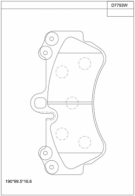 Brake Pad Set, disc brake (KD7793W)