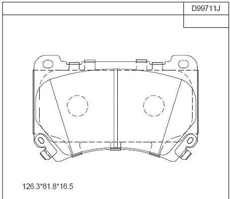 Brake Pad Set, disc brake (KD99711)