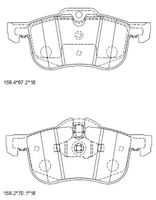 Brake Pad Set, disc brake (KD6792)