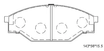 Brake Pad Set, disc brake (KD2688)