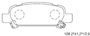 Brake Pad Set, disc brake (KD3715)