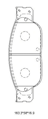 Brake Pad Set, disc brake (KD6771)