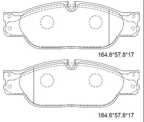 Brake Pad Set, disc brake (KD6519)