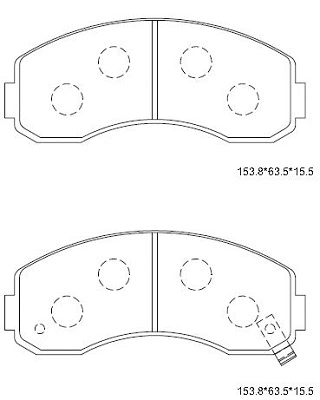 Brake Pad Set, disc brake (KD9620)