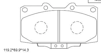 Brake Pad Set, disc brake (KD1358)